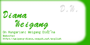 diana weigang business card